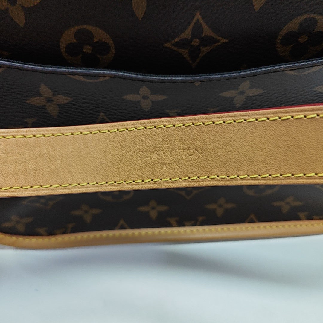 DIANE Monogram Coated Canvas Brown