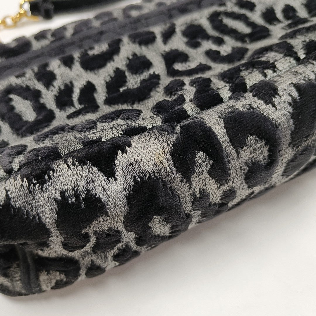 Dior Caro Medium Fabric Black