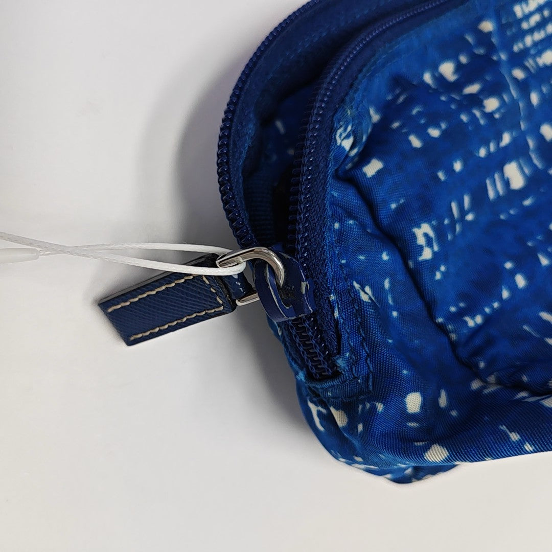 Nylon Clutch Blue