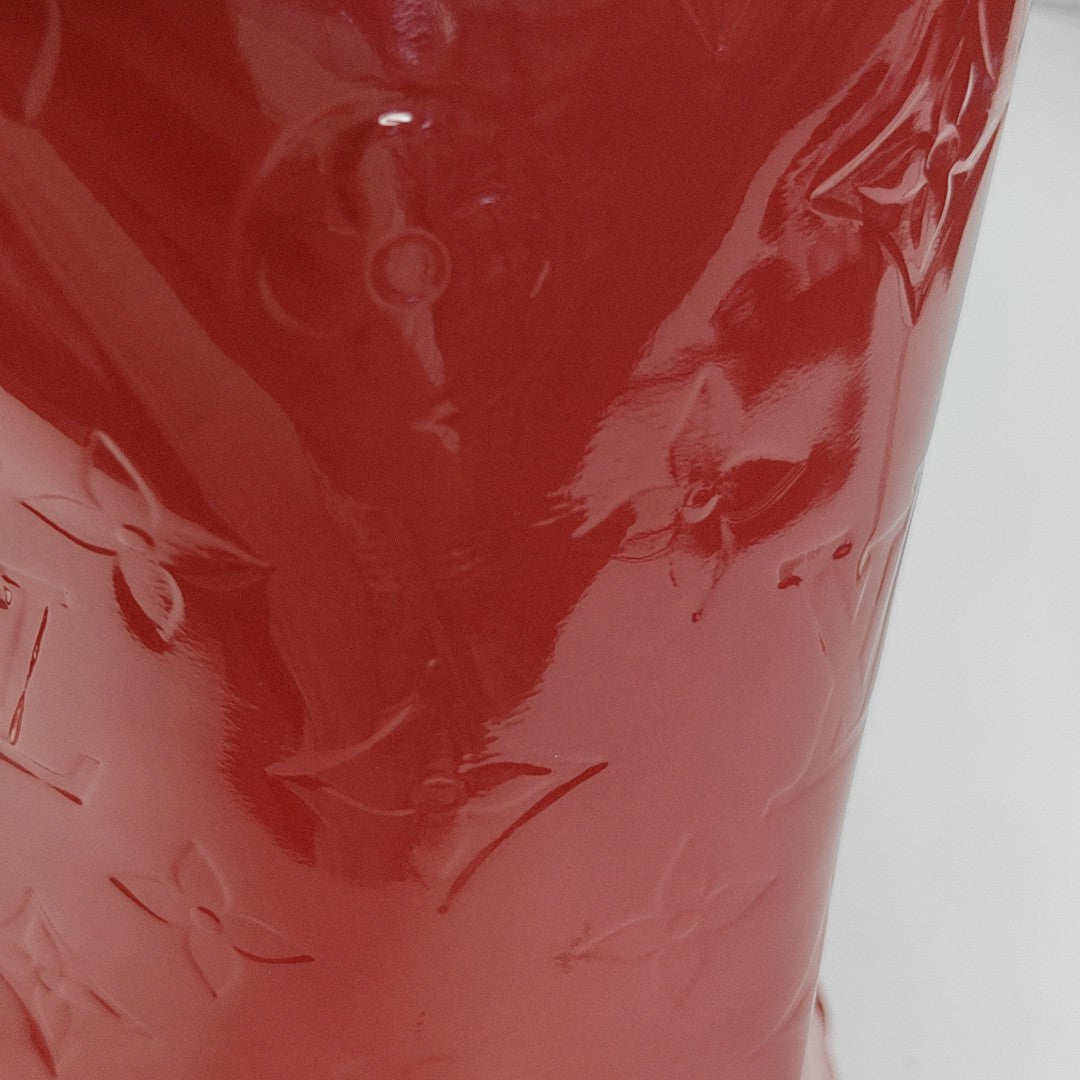 Monogram Patent Leather Tote Bag Red