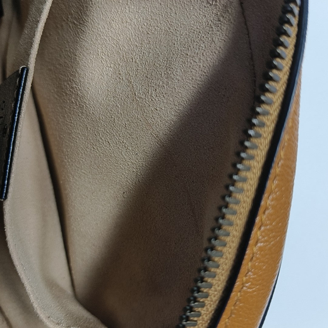 GG Marmont Super Mini Quilted Calfskin Brown