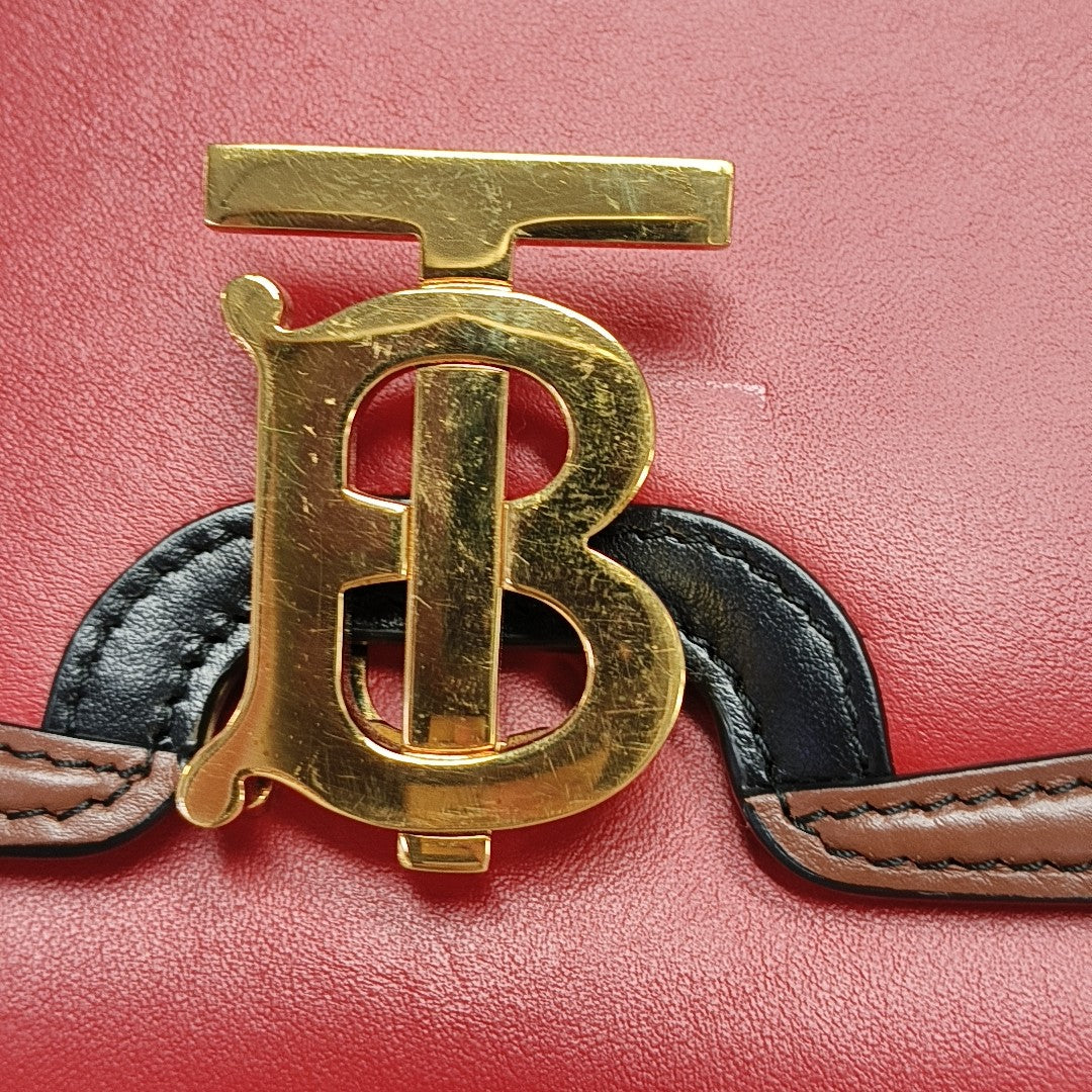 TB Small Calfskin Red