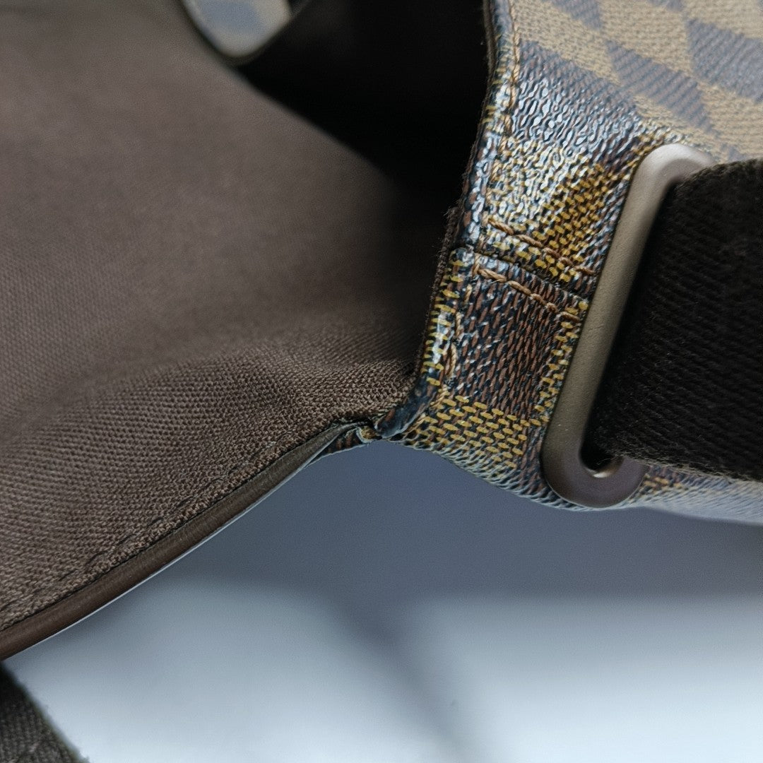 BROOKLYN Damier Ebene Coated Canvas Brown