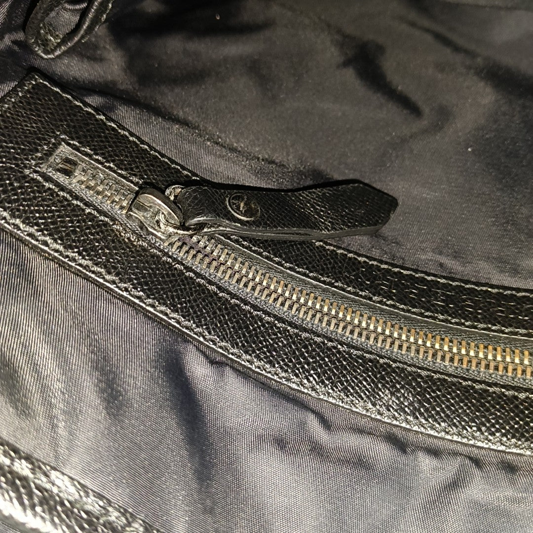 Fabric Crossbody Bag Black
