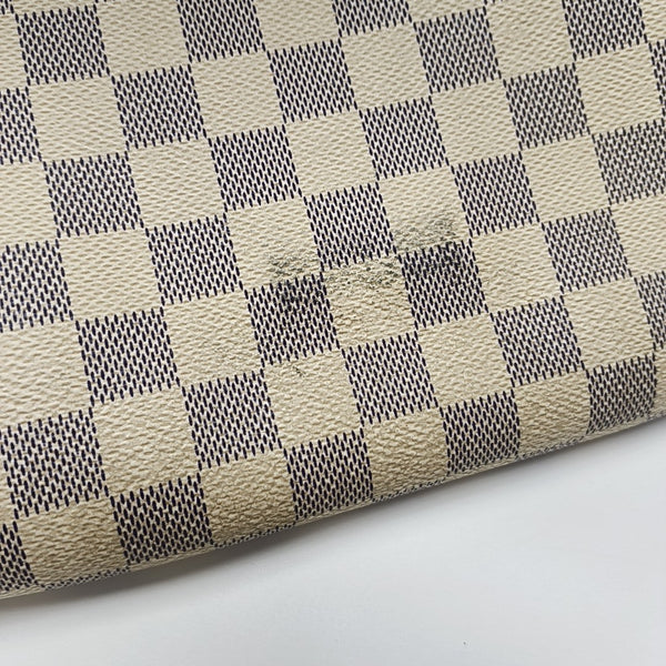 FAVORITE PM Damier Azur Coated Canvas White