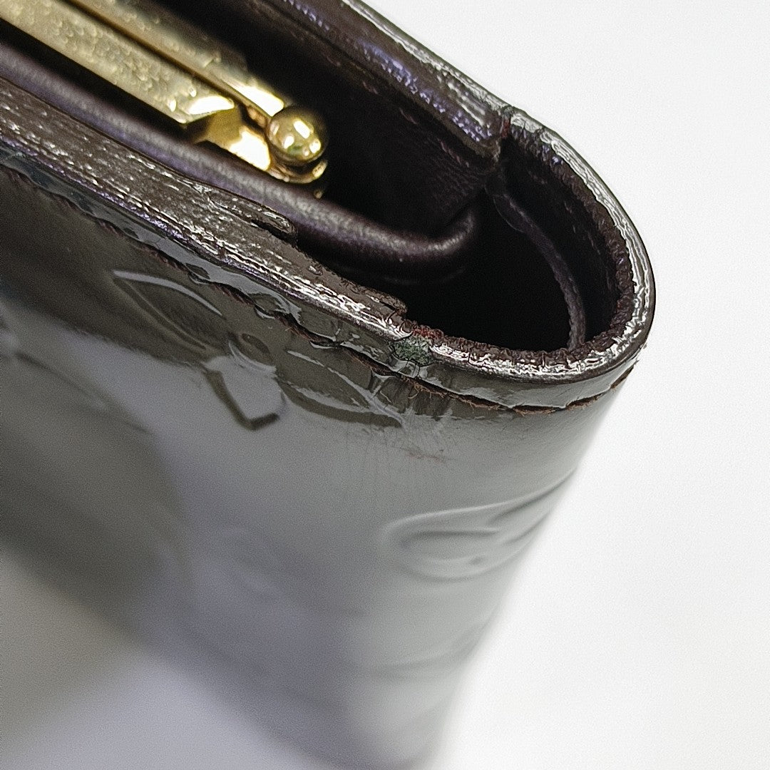 VIENNOIS Monogram Patent Leather Red Wallet