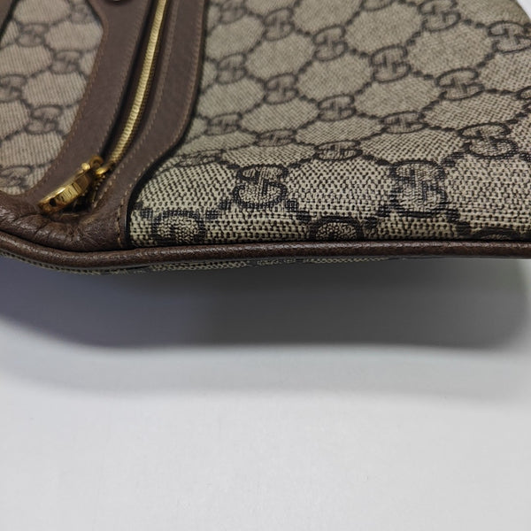 Ophidia Large Monogram Coated Canvas Beige