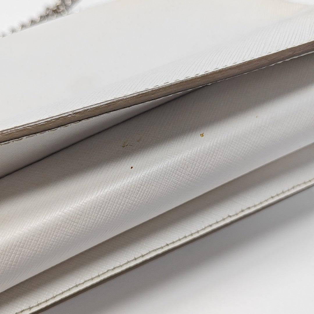 Calfskin Crossbody Bag White