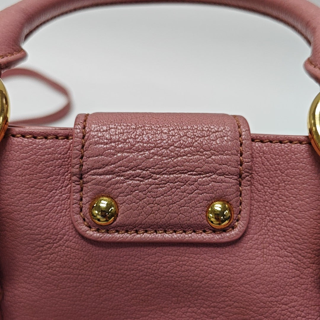 Calfskin Tote Bag Pink