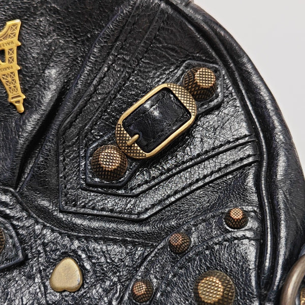 Calfskin Shoulder Bag Black