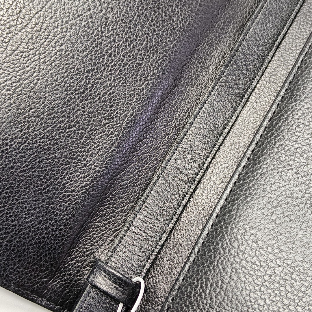 Calfskin Shoulder Bag Black