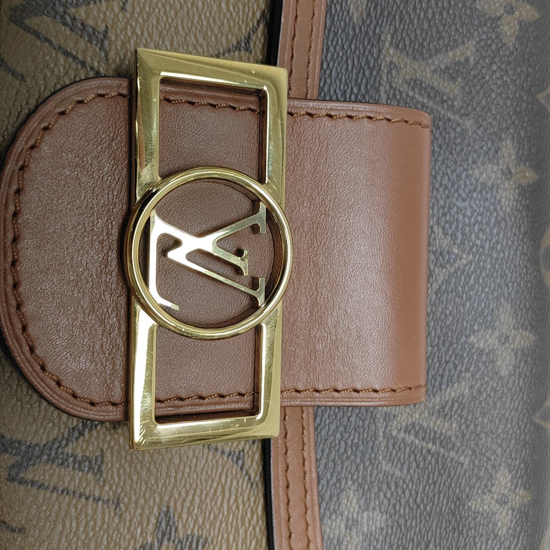 DAUPHINE Mini Monogram Coated Canvas Brown
