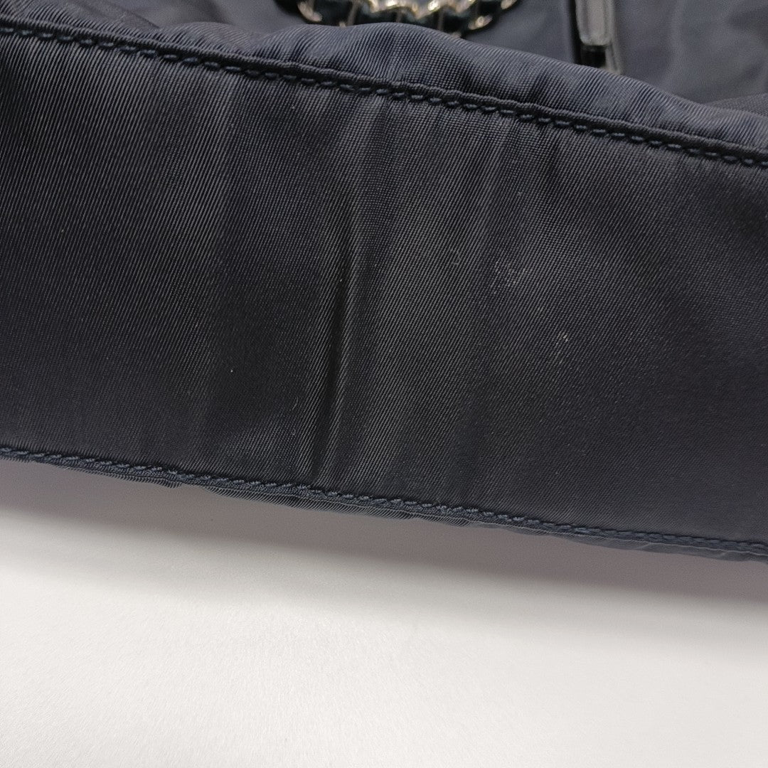 Nylon Tote Bag Blue