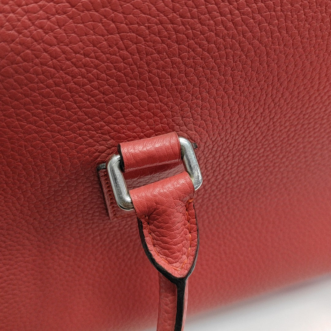 Calfskin Shoulder Bag Red