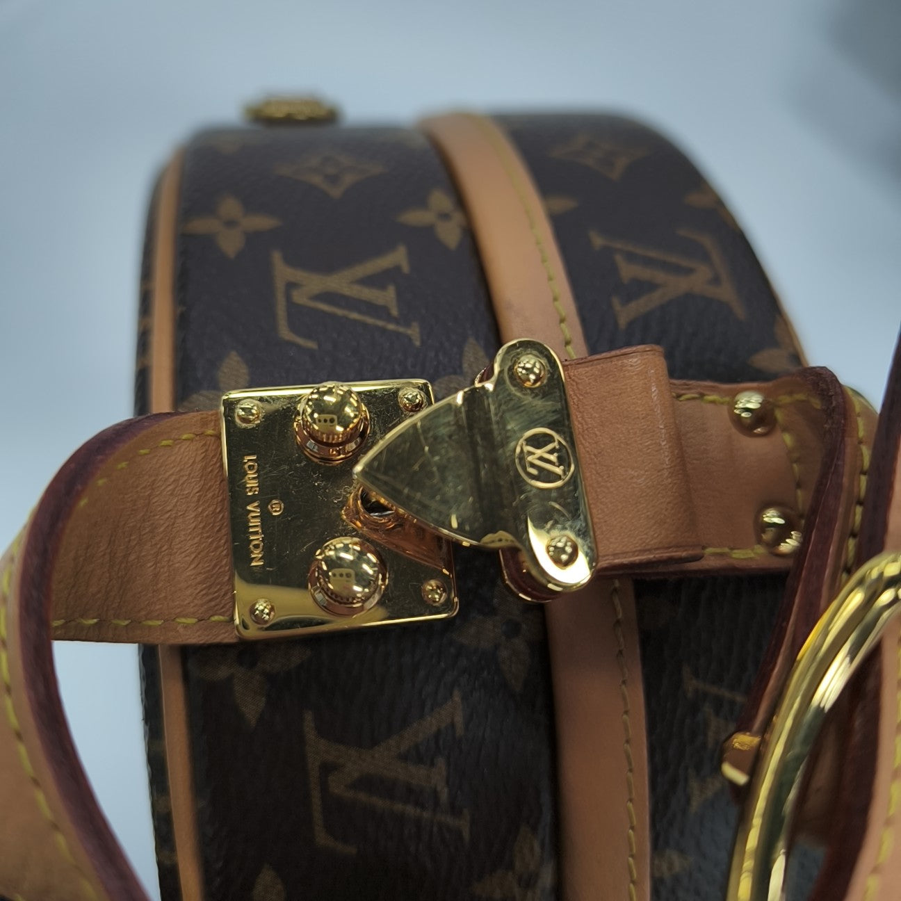 BOITE CHAPEAU PM Monogram Coated Canvas Brown