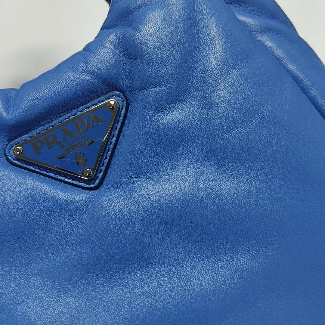 Lambskin Shoulder Bag Blue