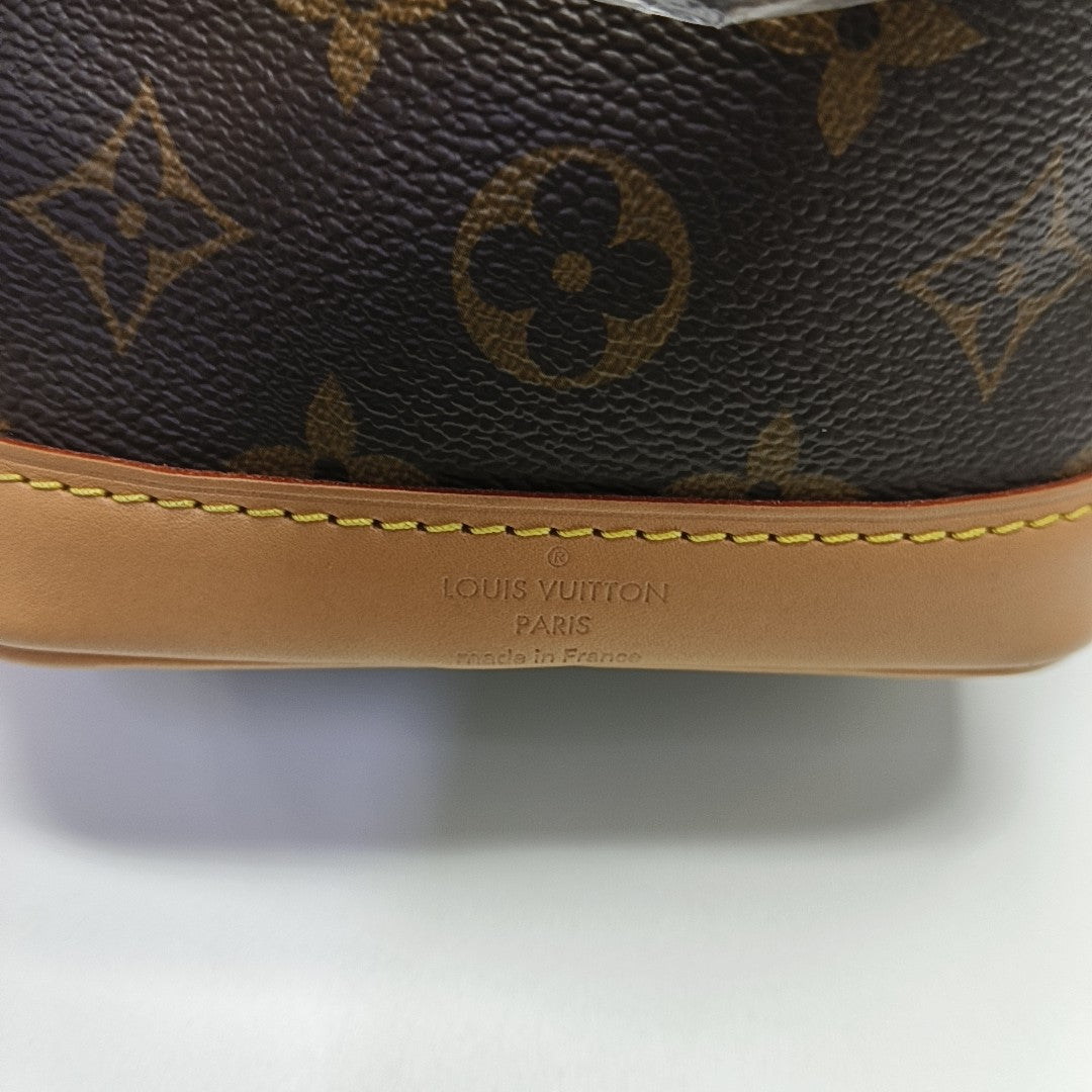 NOÉ Nano Monogram Coated Canvas Brown