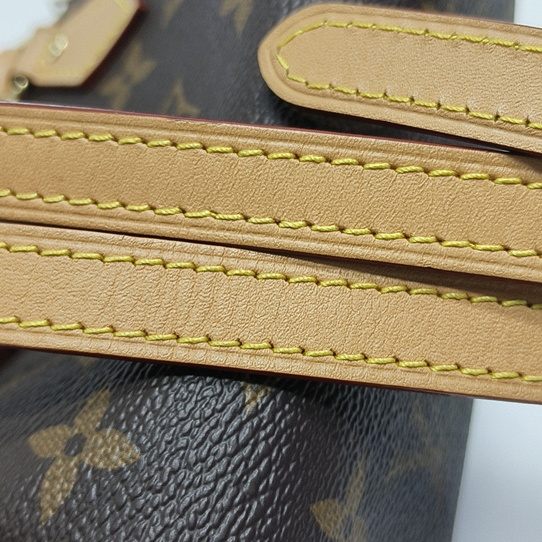 SPEEDY Nano Monogram Coated Canvas Brown