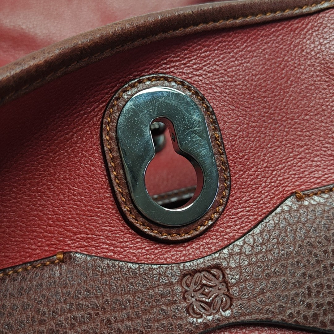 Calfskin Shoulder Bag Red