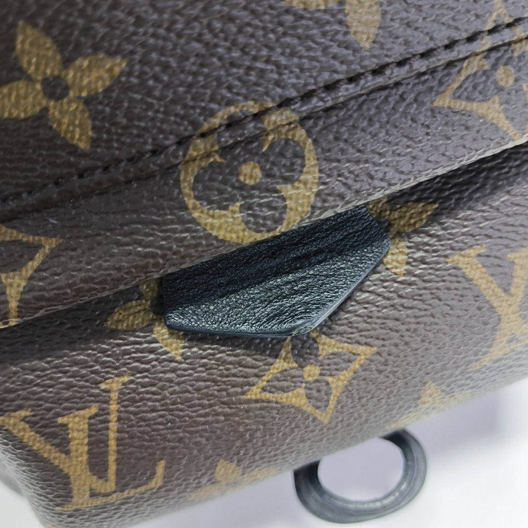 PALM SPRINGS Mini Monogram Coated Canvas Brown