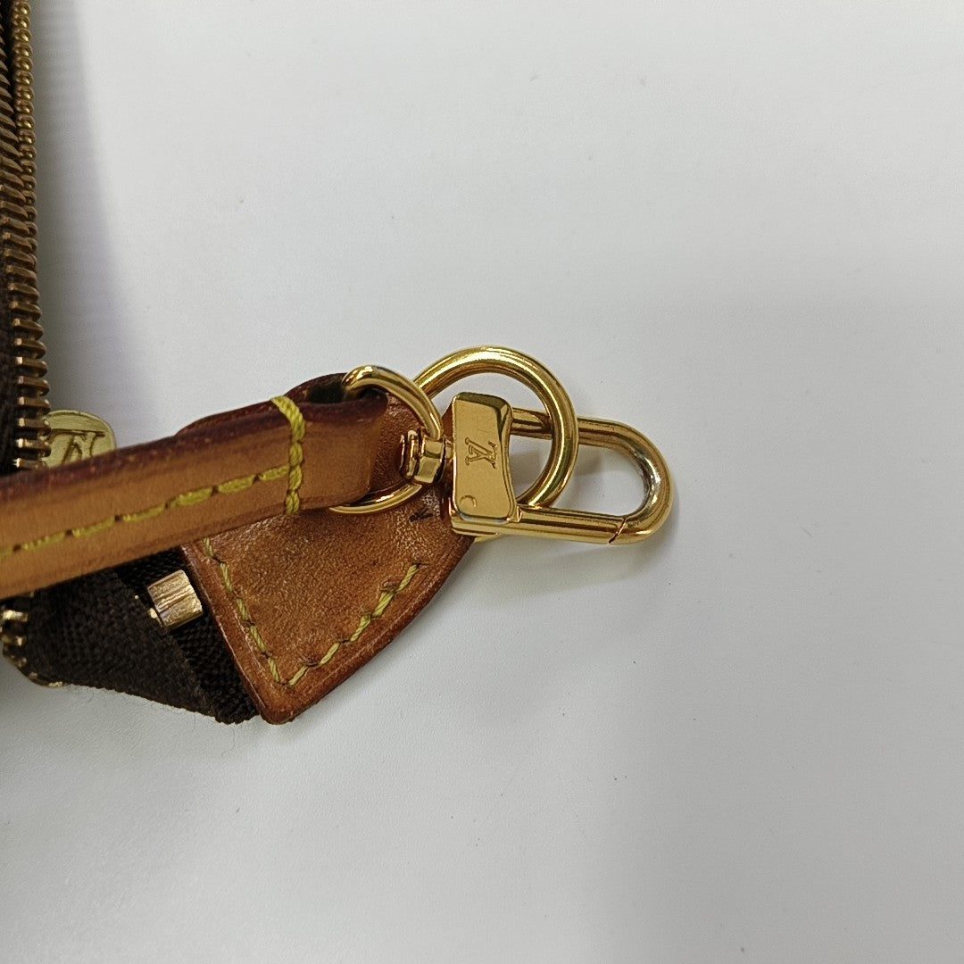 ACCESSOIRES GM Monogram Coated Canvas Brown