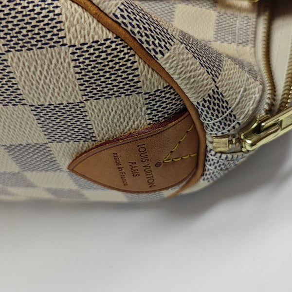 SPEEDY 30 Damier Azur Coated Canvas White