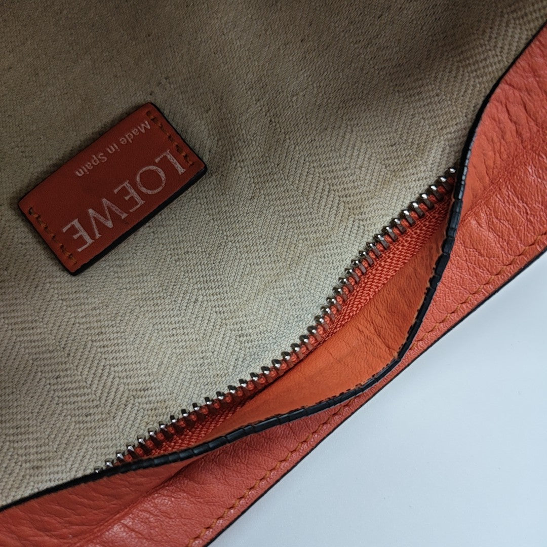 T Pouch Calfskin Orange