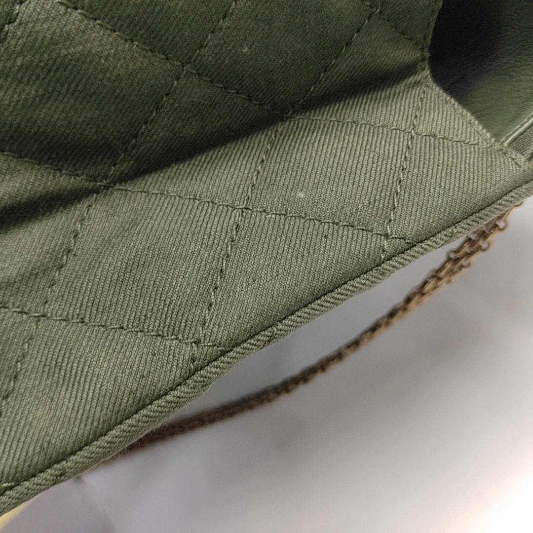 2.55 227 Quilted Canvas Green