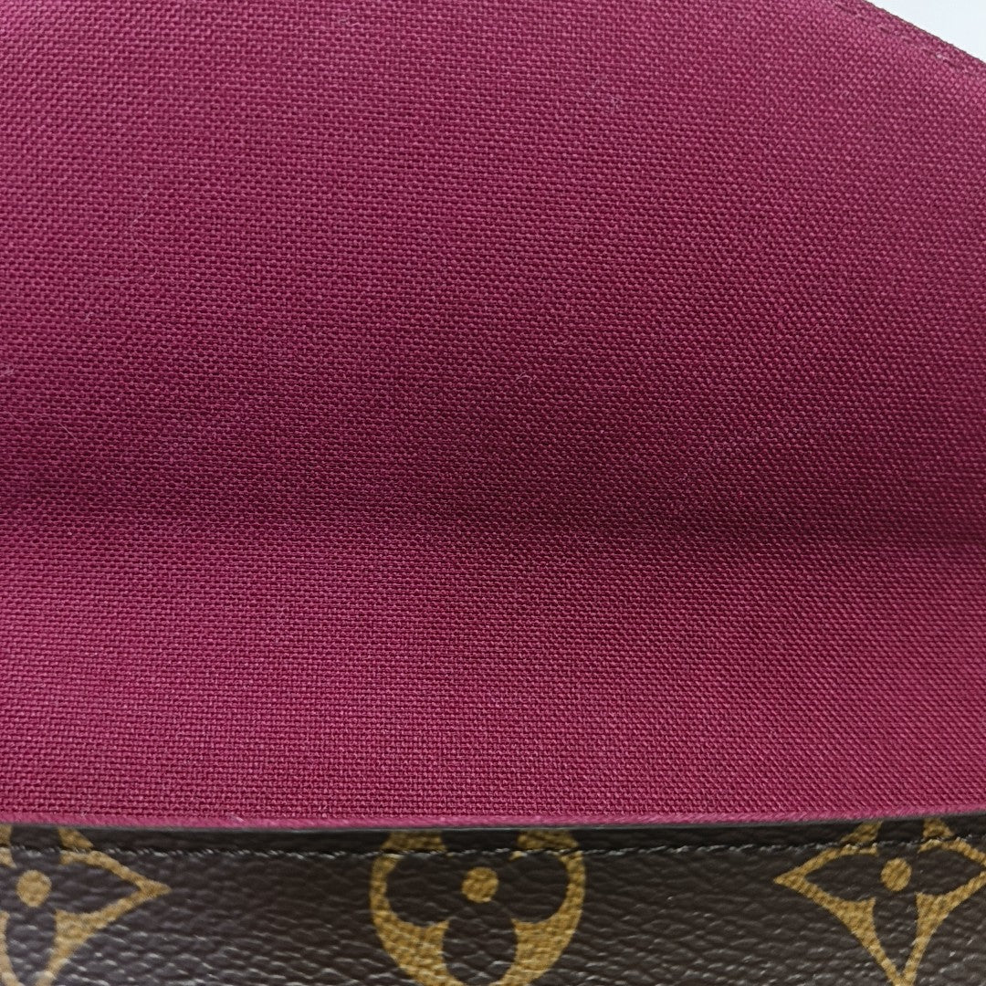 FÉLICIE Monogram Coated Canvas Brown