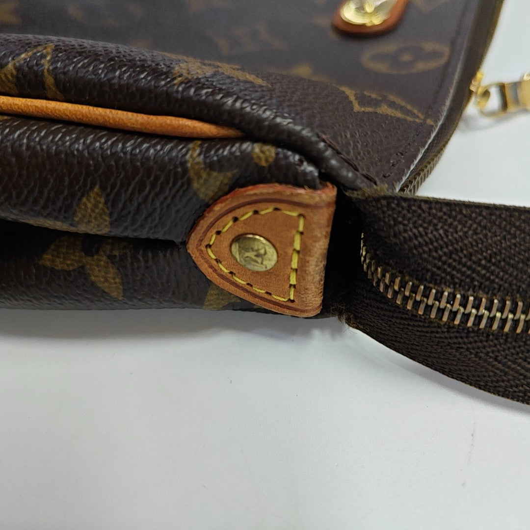 EVA Monogram Coated Canvas Brown