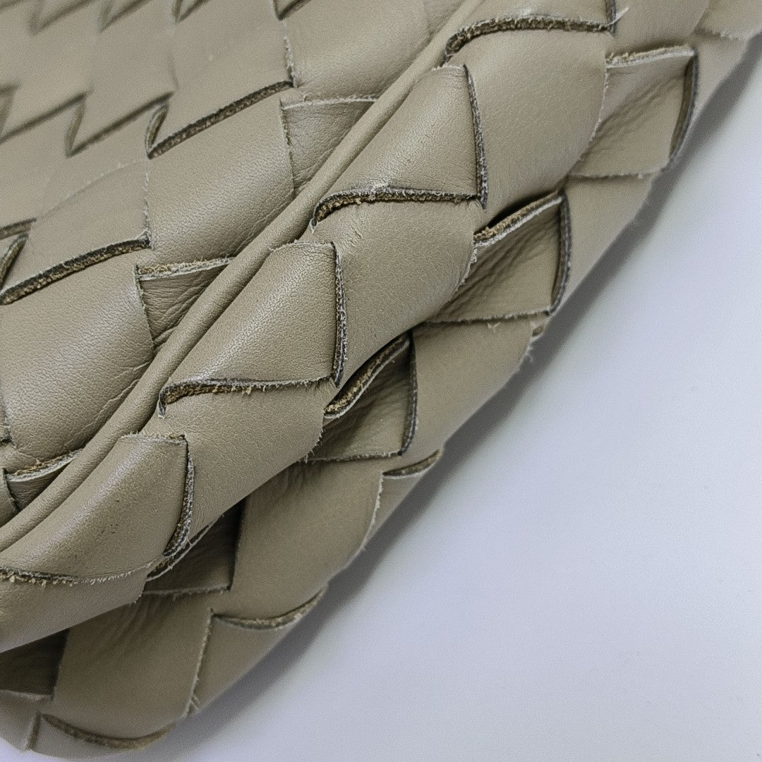 Calfskin Shoulder Bag Gray