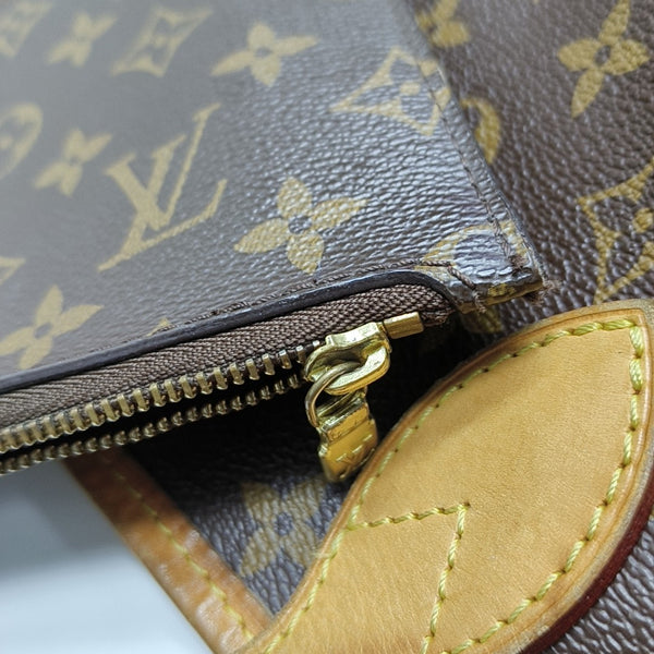 NEVERFULL GM Monogram Coated Canvas Brown