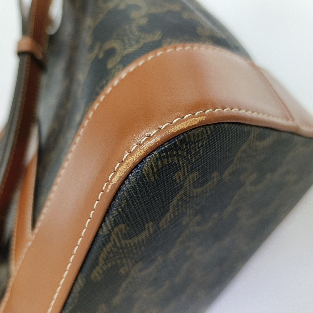 TRIOMPHE CANVAS Small Coated Canvas Brown