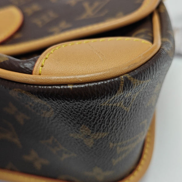 DIANE Monogram Coated Canvas Brown