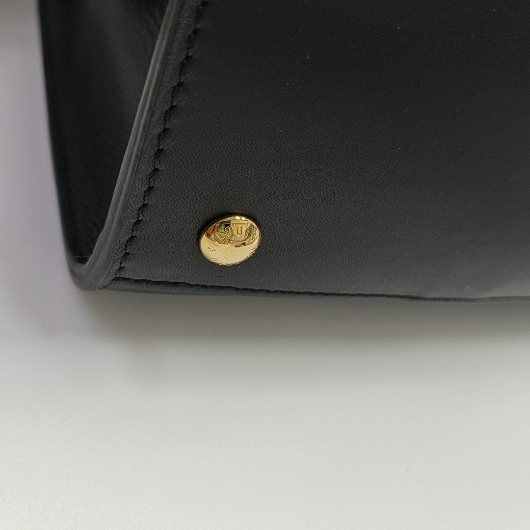 VERY MM Monogram Calfskin Black