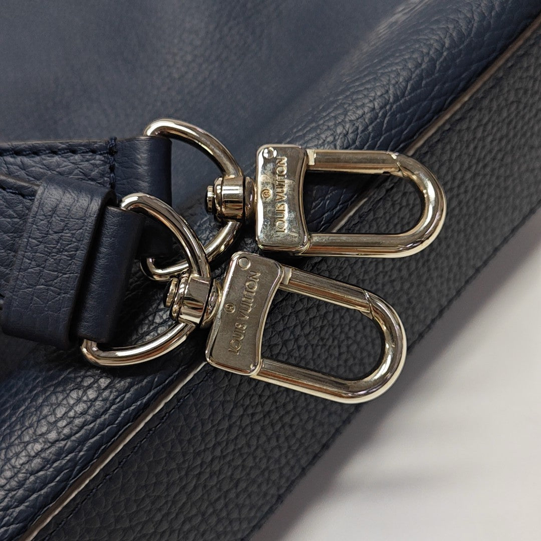 Calfskin Shoulder Bag Blue