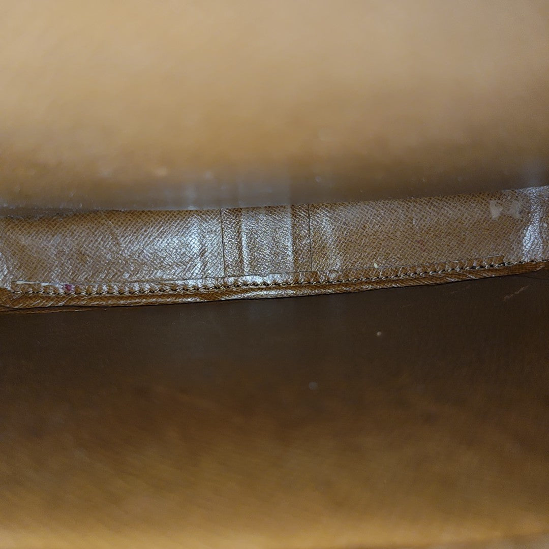 CARTOUCHIERE MM Monogram Coated Canvas Brown