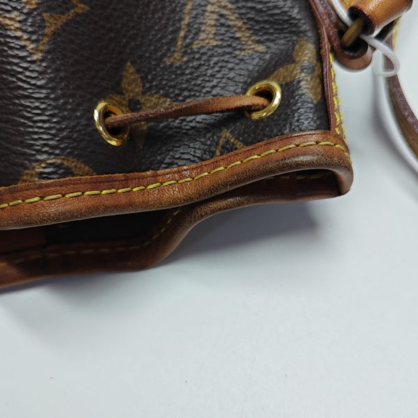 NÉONOÉ Nano Monogram Coated Canvas Brown