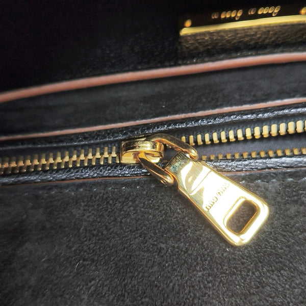 Miu Lady Calfskin Black