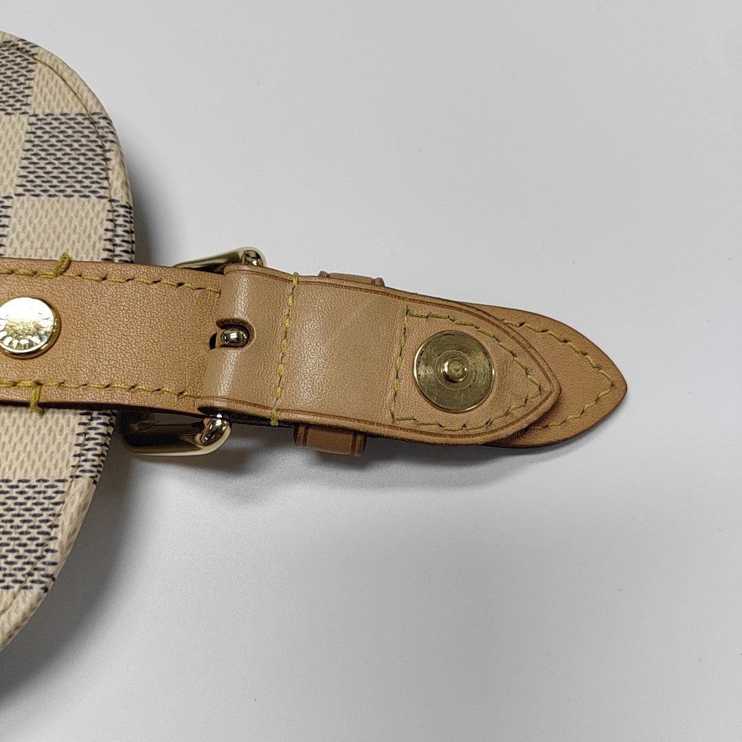 SPERONE BB Damier Azur Coated Canvas White