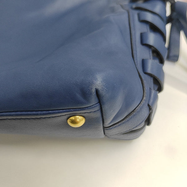 Calfskin Tote Bag Blue