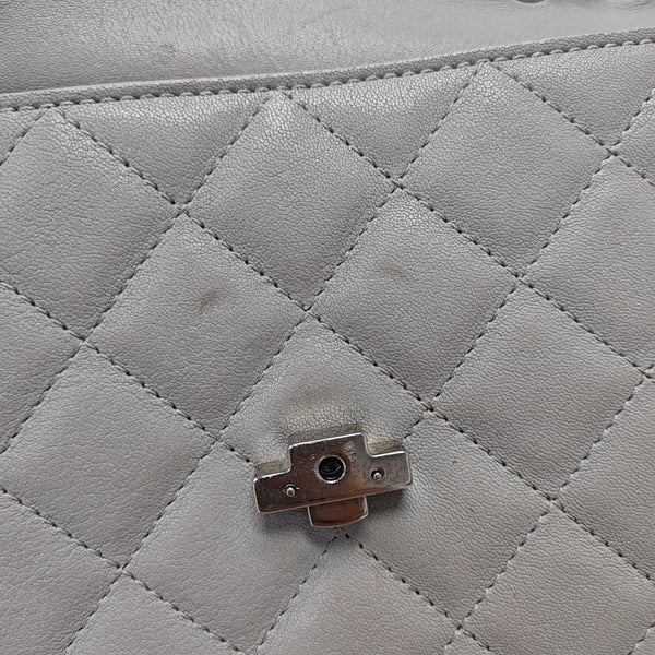 CC BOX Quilted Lambskin Gray