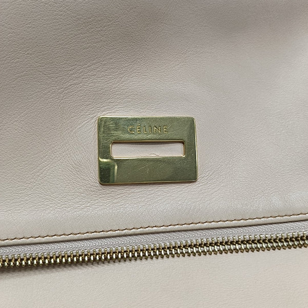 Calfskin Shoulder Bag Beige