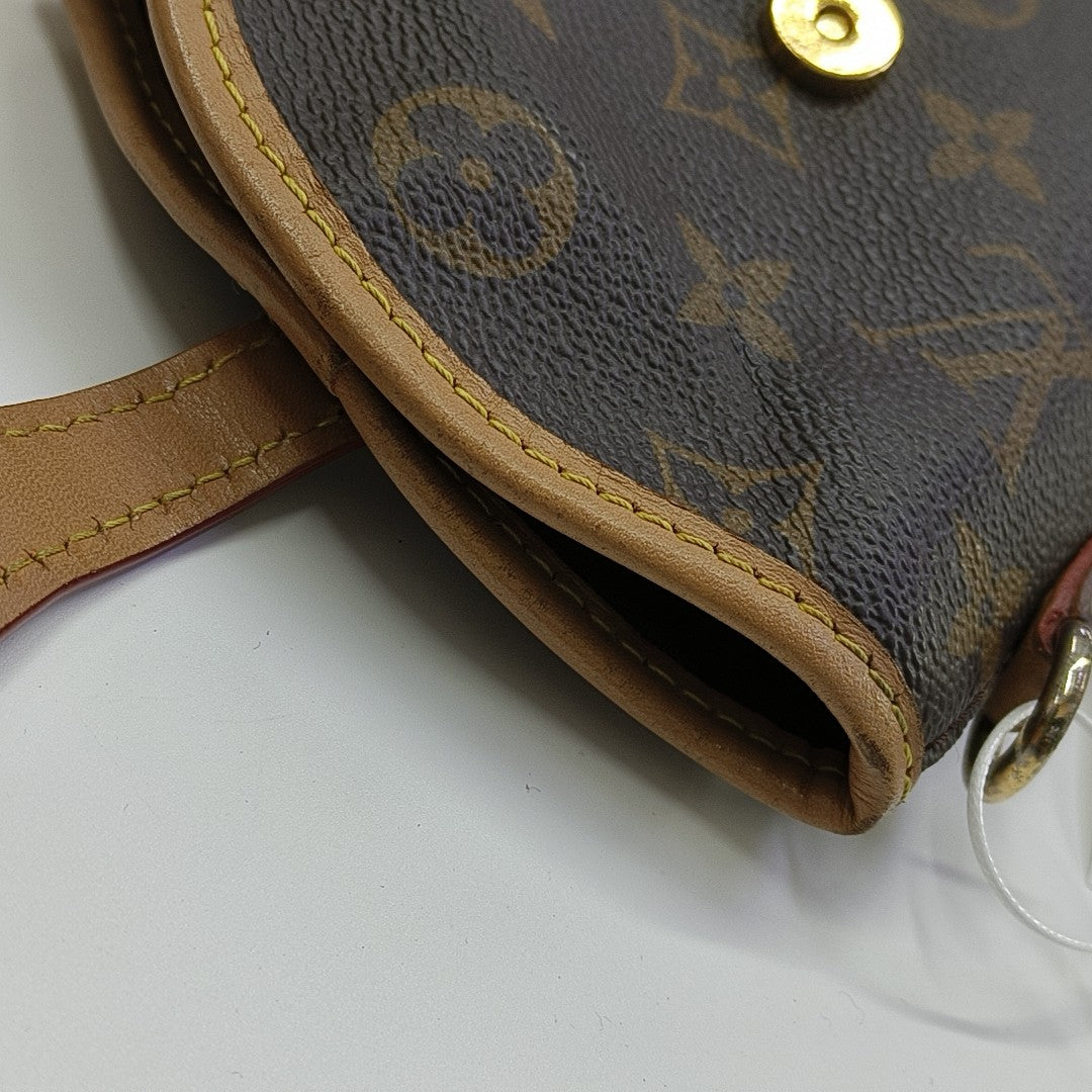 FOLD ME Monogram Coated Canvas Brown