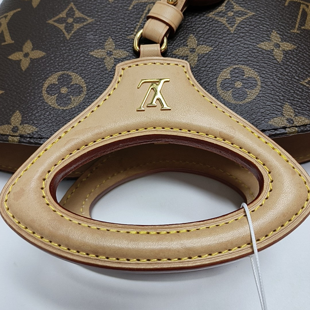 RIVAGE BB Monogram Coated Canvas Brown