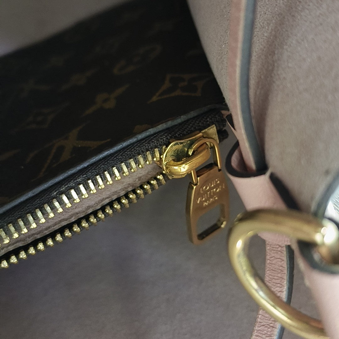 NÉONOÉ MM Monogram Coated Canvas Brown