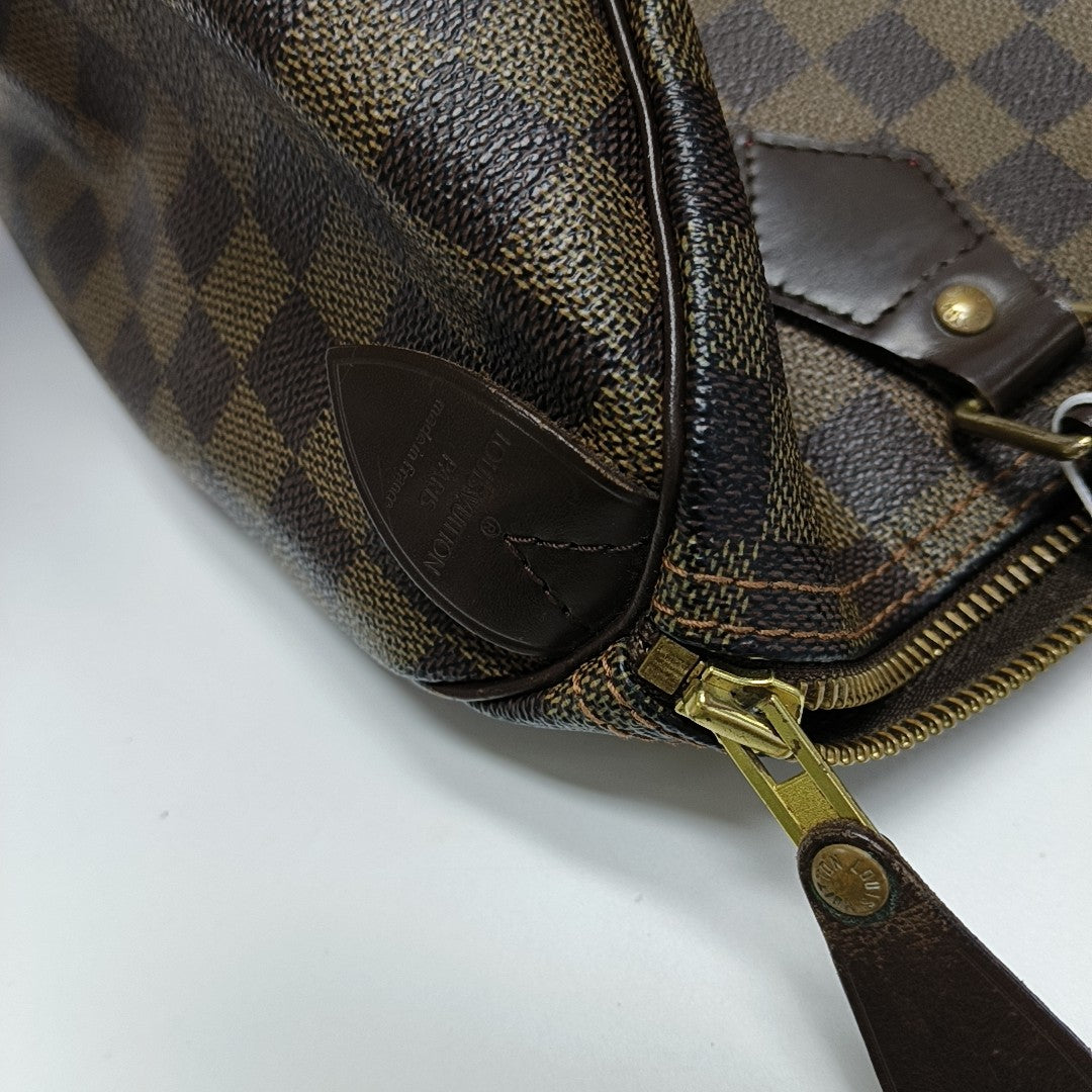 SPEEDY 30 Damier Ebene Coated Canvas Brown