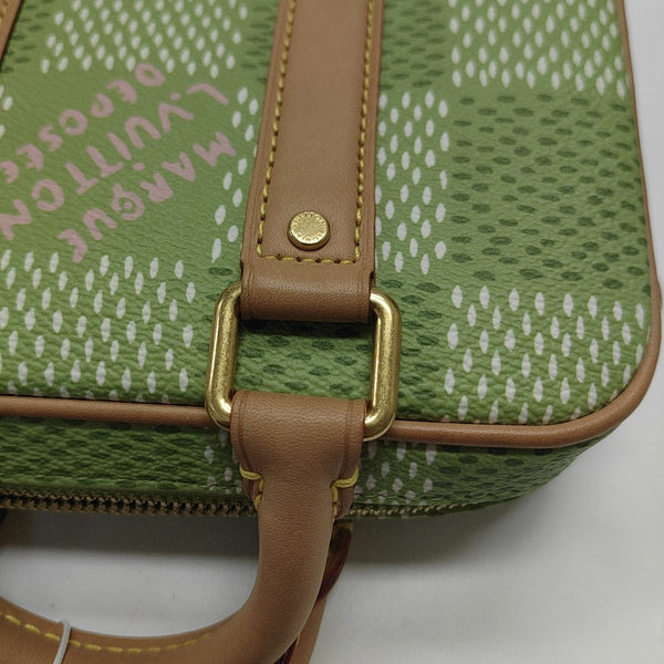 Damier Coated Canvas Shoulder Bag Nano Green