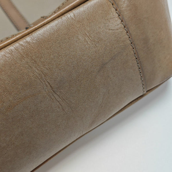 Calfskin Top Handle Bag Gray