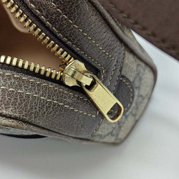 Ophidia Small Monogram Lona Revestida Beige